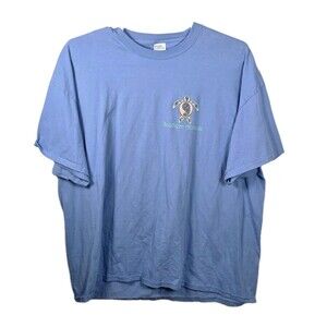 Southern Attitude 3XL Light Blue Preppy Paisley Turtle T-Shirt